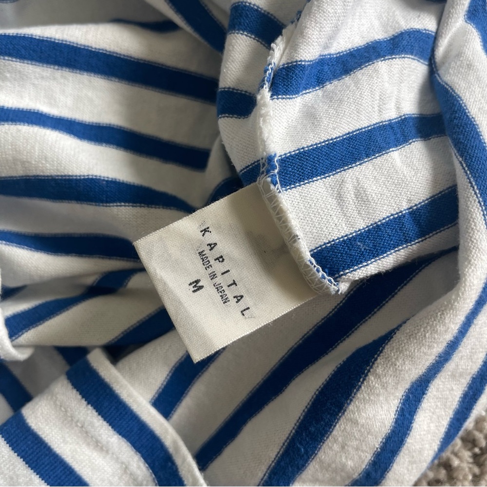 Kapital PITAL Striped Black Cats Jersey Tee T Shirt - Picture 4 of 8